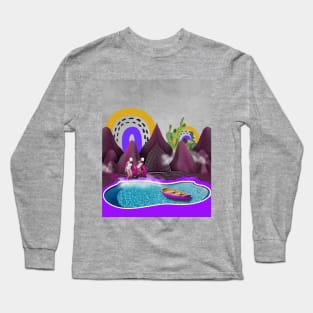 mountains surrealism Long Sleeve T-Shirt